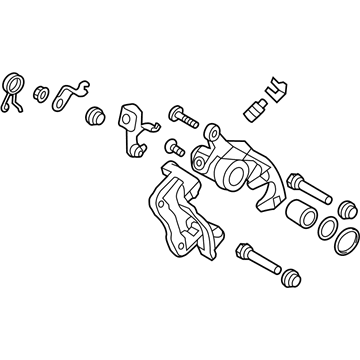 Hyundai 58311-1RA30 Caliper Kit-Rear Brake, RH