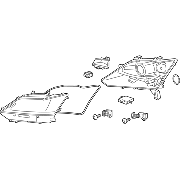 Lexus 81145-30F81 Headlamp Unit With Gas, Right