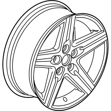 GM 9599048 Wheel, Alloy