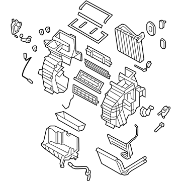 Hyundai 97205-1E151 Heater & Evaporator Assembly