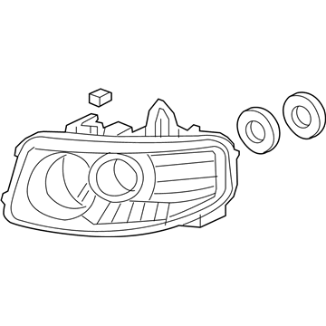 Honda 33101-SCV-A12 Headlight Unit, Passenger Side