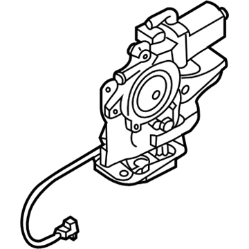 Infiniti 90500-1CA1B Back Door Lock & Remote Control Assembly, Right