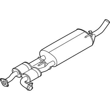 Nissan 20100-9BT0B MUFFLER Assembly-Exhaust, Main