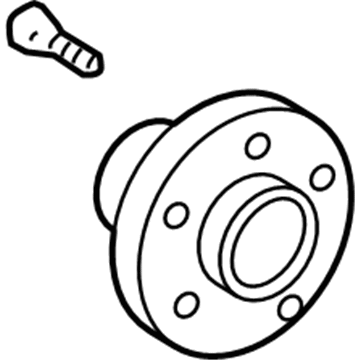 Lexus 43502-0E030 Front Axle Hub Sub-Assembly, Left