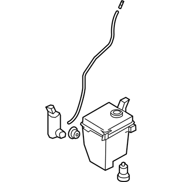 Kia 986101G001 Washer Reservoir & Pump Assembly