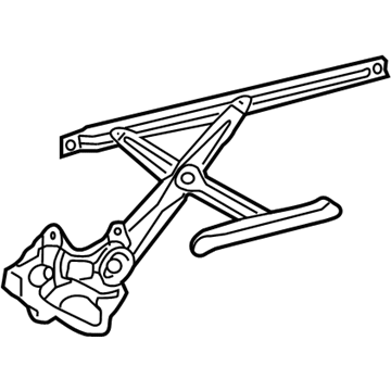 Toyota 69801-04040 Regulator Sub-Assembly, Rear Door Window, RH