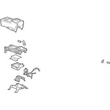 GM 20779694 Compartment Asm-Front Floor *Titanium