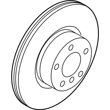 BMW 34-20-6-896-674 BRAKE DISC, VENTILATED, RIGH