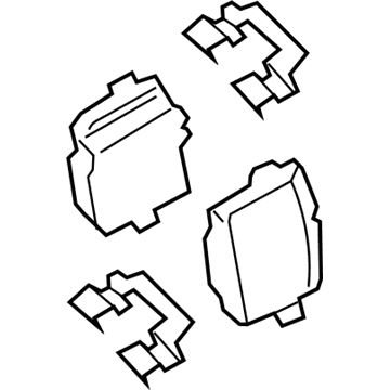 BMW 34-21-6-890-353 REPAIR KIT, BRAKE PADS ASBES