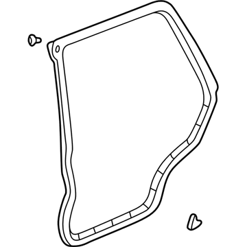 Honda 72810-S10-013 Weatherstrip, R. RR. Door