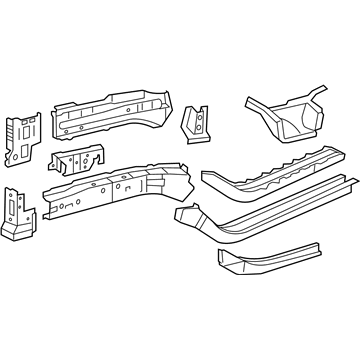 Toyota 57102-0R010 Sidemember Assembly