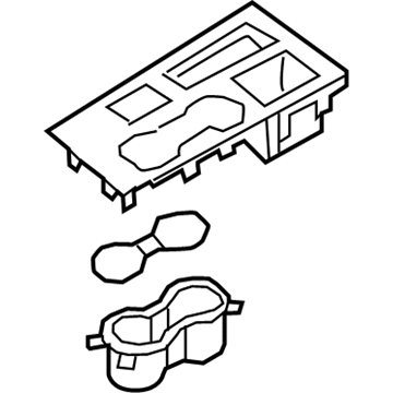 Kia 84650D5020FF3 Cover Assembly-Console U