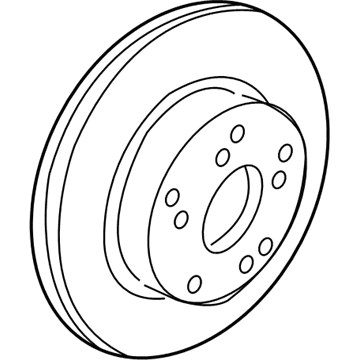 Honda 45251-T2F-A81 Disk, Front Brake (17"