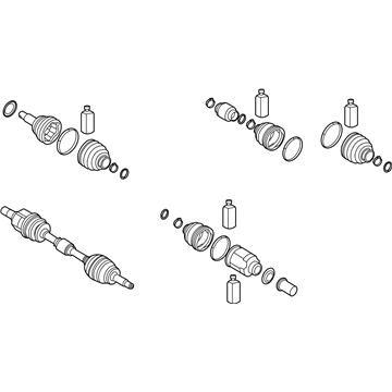 Kia 49500K0220 Shaft Assembly-Drive, LH