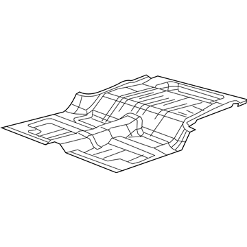 Mopar 68002408AB Pan-Rear Floor