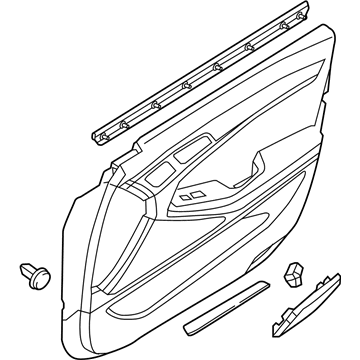 Hyundai 82305-B1000-3RR Panel Assembly-Front Door Trim, LH