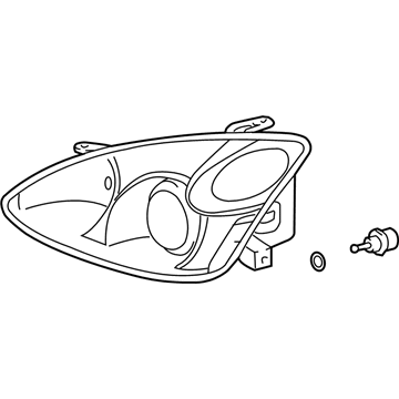 Lexus 81185-48210 Headlamp Unit With Gas, Left