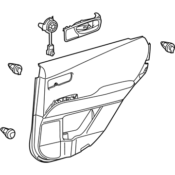 Lexus 67630-0E022-C0 Panel Assembly, Rear Door