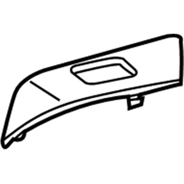 Lexus 74272-48050-E0 Panel, Rear Door Armrest Base, Upper LH