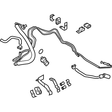 Infiniti 49710-1CB0A Power Steering Hose & Tube Set