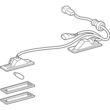 Toyota 81270-35140 License Lamp