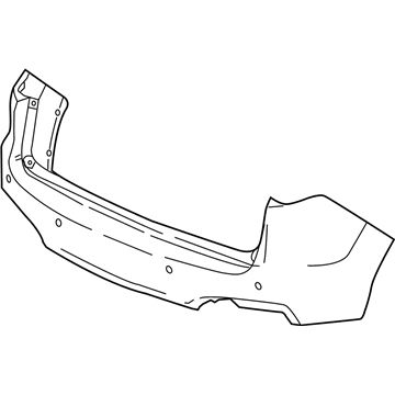 Acura 04715-TX4-A50ZZ Face, Rear Bumper (Upper) (Dot)