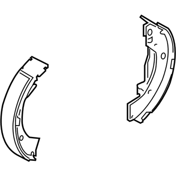 Hyundai 58305-3XA00 Shoe & Lining Kit-Rear Parking Brake