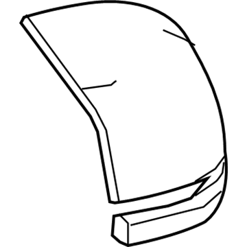 Honda 76201-T1W-A01ZN Cap, Passenger Side (White Orchid Pearl)