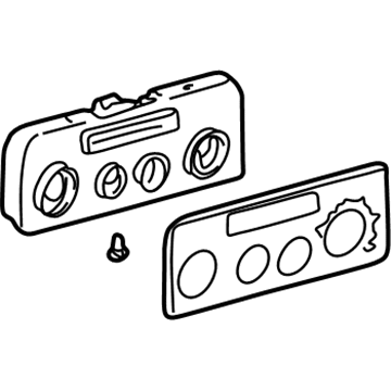 Toyota 55519-02030-E0 Plate, Heater Control Name