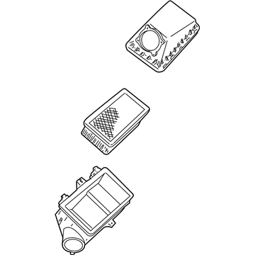 Ford 1W4Z-9600-AA Air Cleaner Assembly