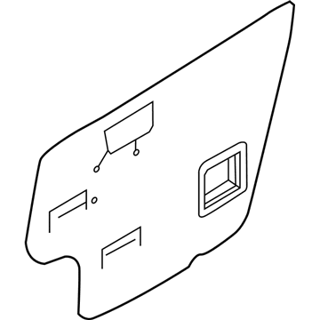 Nissan 80860-3BA0A Tape-Front Door, Passenger Side