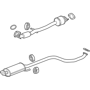 GM 95146221 Exhaust Muffler (W/Exhaust Pipe)