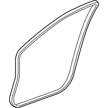 Acura 72355-TL0-003ZB Seal, Left Front Door Opening (Premium Black)