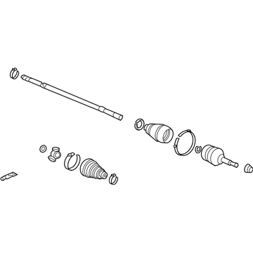 Honda 44305-TA1-A01 Driveshaft Assembly, Passenger Side