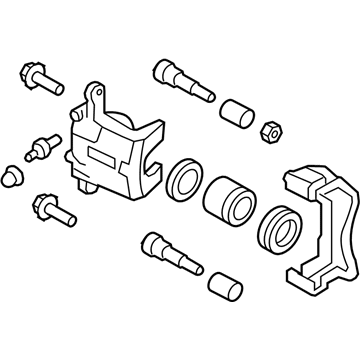 Nissan 41011-1HL0A CALIPER Assembly-Front LH, W/O Pads Or SHIMS