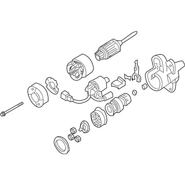 Nissan 2330M-EV10BRW Motor Assembly-Starter REMAN