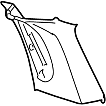 Ford 5C7Z-7824356-AAA Pillar Trim