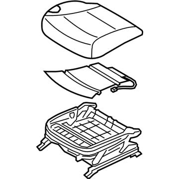 Hyundai 88100-3Q000-Y3A Cushion Assembly-Front Seat, Driver