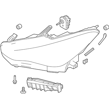 Infiniti 26010-5CH0A Headlamp Assembly Right