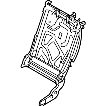 BMW 52-20-7-385-401 Backrest Frame, Comfort, Left