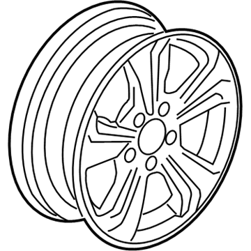 Honda 42700-TS8-A91 Disk, Aluminum Wheel (16X6 1/2J) (Dicastal)