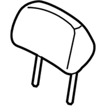 Hyundai 89700-3Y000-PBS Headrest Assembly-Rear Seat