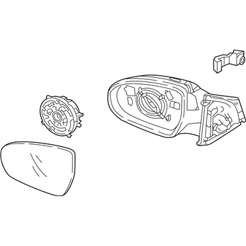 Hyundai 87610-J9100-TA9 Mirror Assembly-Outside RR View, LH