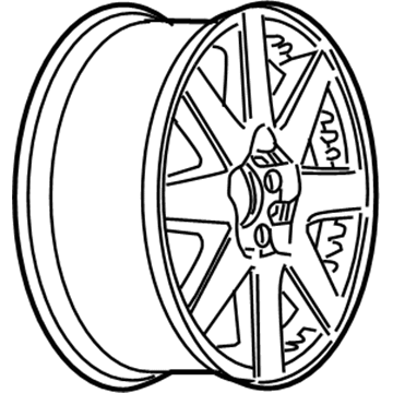 GM 12490098 Wheel, Alloy