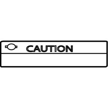Infiniti 21599-7991A Label-Caution, Motor Fan