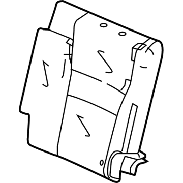 Honda 82521-TG7-A41ZA Cover, Left Rear Seat-Back Trim (Shadow Beige)