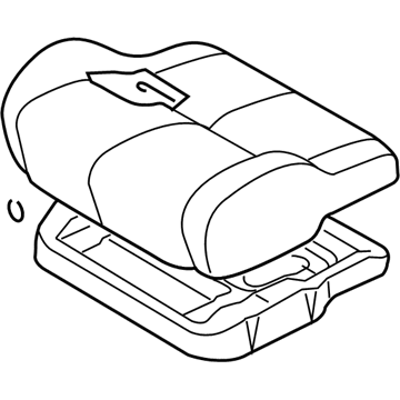 Mopar MN121327YB Front Seat Cushion Assembly