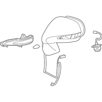 Lexus 87940-0E031-B3 Mirror Assembly, Outer Rear