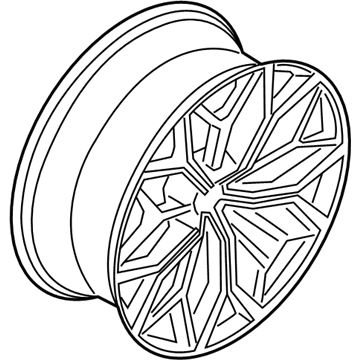 BMW 36-11-6-885-145 Disk Wheel, Light-Alloy, Bla