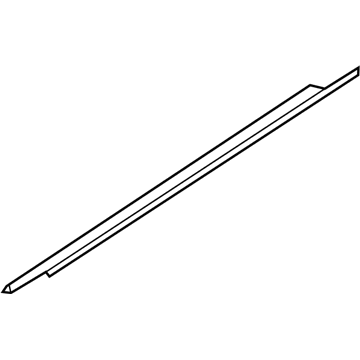 Nissan 82821-EB000 Moulding-Rear Door Outside, LH